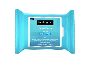 NEUTROGENA HYDRO BOOST ATTĪROŠAS UN MITRINOŠAS SALVETES SEJAI 25GAB.