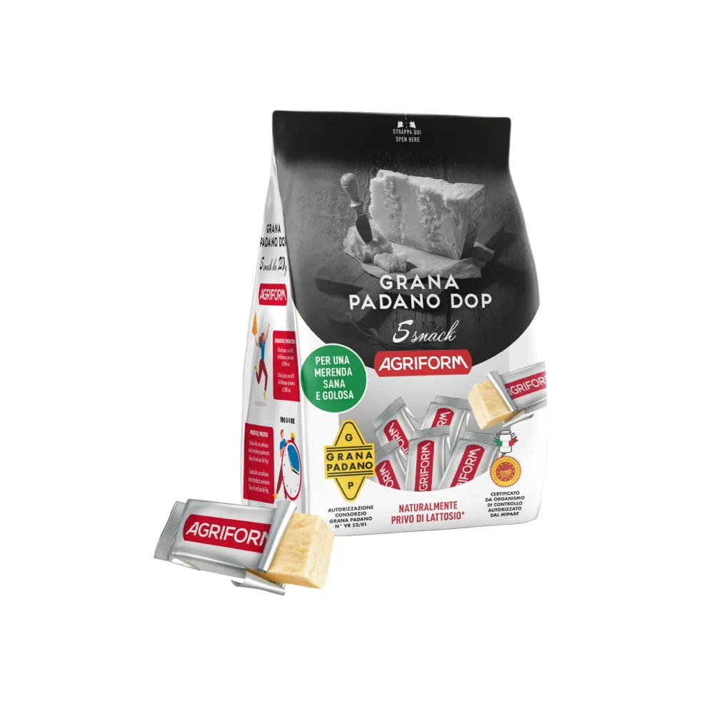 SIERS GRANA PADANO 5 SNACK, 100G , AGRIFORM
