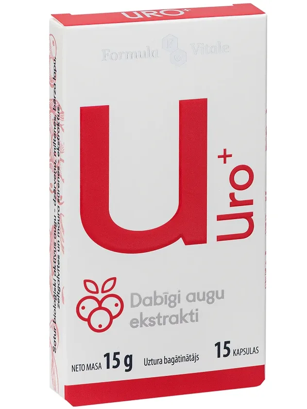 Formula Vitale Uro+, 15 kapsulas