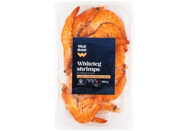 GARNELES 30/40 WELL DONE VĀRĪTAS ATKAUSĒTAS 300G