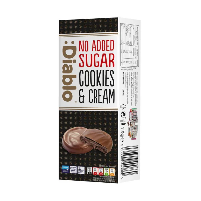 CEPUMI DIABLO AR TUMŠO ŠOKOLĀDI UN KRĒMU AR SALDINĀTĀJU 128G