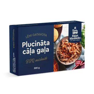 PLUCINĀTA CĀĻA GAĻA RĪGAS MIESNIEKS BBQ MARINĀDĒ 300G