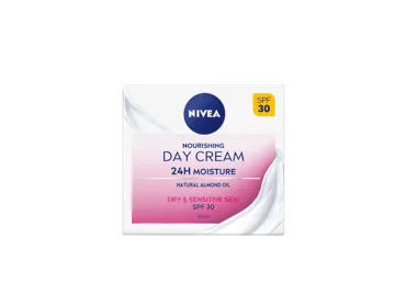 SEJAS KRĒMS NIVEA NOURISHING SPF30 BAROJOŠS, DIENAS, SAUSAI UN JUTĪGAI ĀDAI 50ML