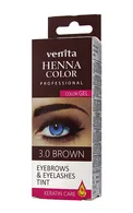 HENNA COLOR UZACU UN SKROPSTU KRĀSA UZ HENNAS BĀZES, 3.0 BRŪNA
