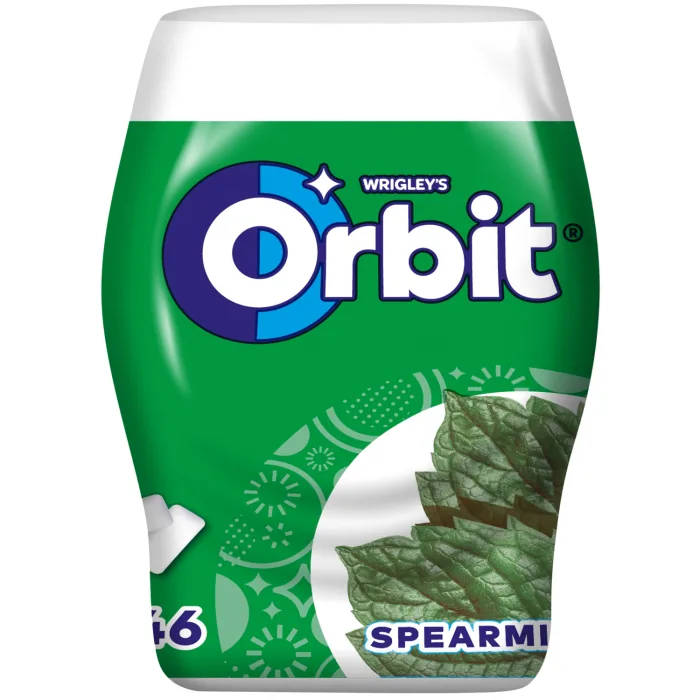 KOŠĻĀJAMĀ GUMIJA ORBIT SPEARMINT 46GAB. 64G