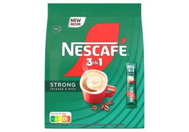 ŠĶĪSTOŠĀS KAFIJAS DZĒRIENS NESCAFE 3IN1 STRONG 10X14G