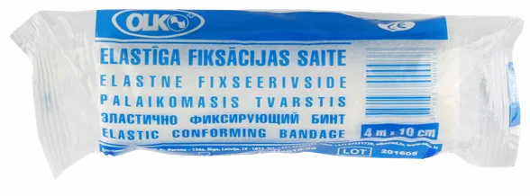 Olko 4 m X 10 cm elastīga fiksācijas saite, 1 gab.