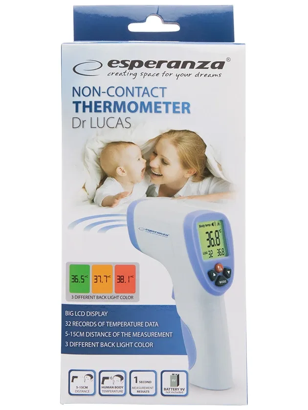 Esperanza ECT002 Bezkontakta digitālais termometrs, 1 gb.