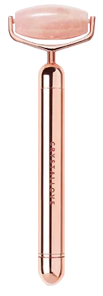 Crystallove Vibrating Rose Quartz roller masāžas rullītis, 1 gab.