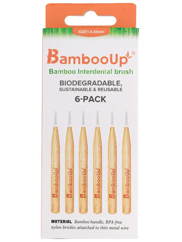 Bamboo-Up starpzobu birstītes, 6 gb.