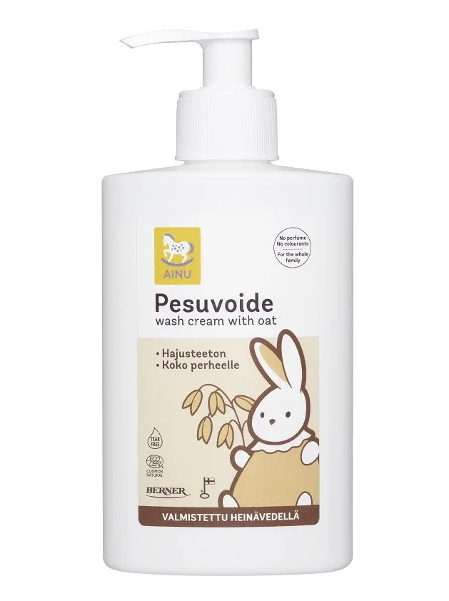 Ainu Baby Eco mazgāšanās krēms ar auzām, 300 ml