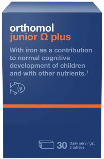 Orthomol Junior Omega Plus konfektes, 90 gab.