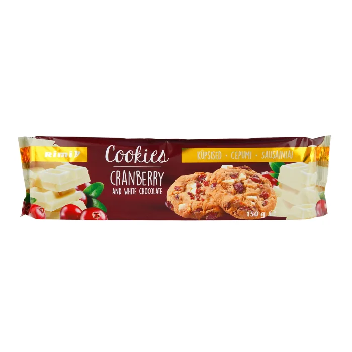 CEPUMI AR BALTO ŠOKOLĀDI UN SALDINĀTĀM ŽĀVĒTĀM  DZĒRVENĒM