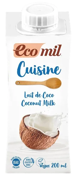 Ecomil Coconut Milk kulinārijas krēms, 200 ml