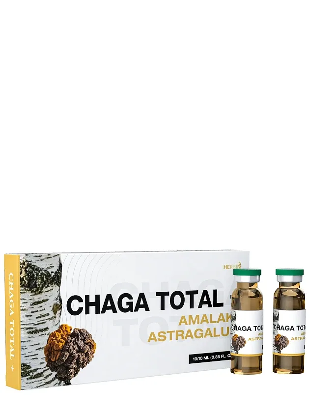 Čaga total + ampulas, 10 x 10 ml