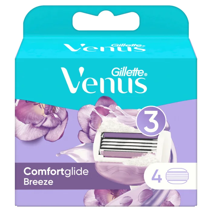 SKŪŠANĀS KASETES GILLETTE VENUS BREEZE 2IN1 4 GAB.