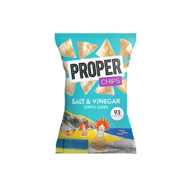 Lēcu čipsi Proper ar sāli un etiķi 20 g