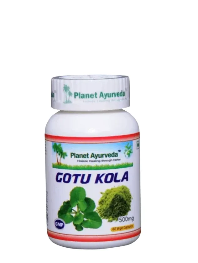 Planet Ayurveda® ar gotu kola ekstraktu organic, 60 kapsulas