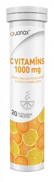 Jonax C vitamīns 1000 mg putojošās tabletes, 20 gab.