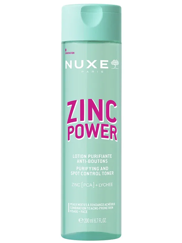 Nuxe Zinc Power Purifying and spot control toniks, 200 ml