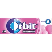 KOŠĻĀJAMĀ GUMIJA ORBIT BUBBLEMINT AR SALDINĀTĀJU 14G