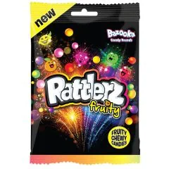 KOŠĻ.KONFEKTES BAZOOKA RATTLERZ FRUITY 120G