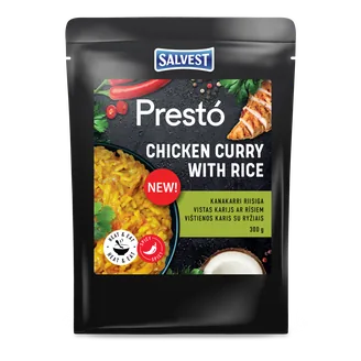 Карри с курицей Presto с рисом, 300 г
