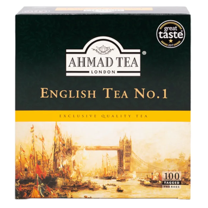 MELNĀ TĒJA AHMAD TEA ENGLISH NR.1 100X2G