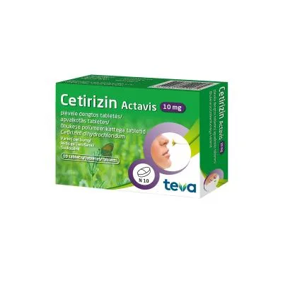 Cetirizin Actavis 10 mg tabletes N10