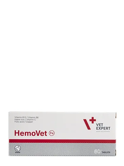 Vetexpert Hemovet suņiem ar anēmiju, 67 mg, 60 tabletes