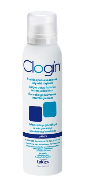 Clogin PH 4,5 intīmās higiēnas putas, 150 ml