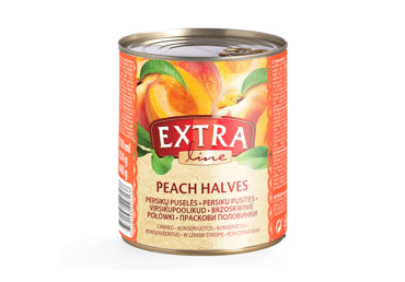 KONSERVĒTAS PERSIKU PUSĪTES EXTRA LINE 820G