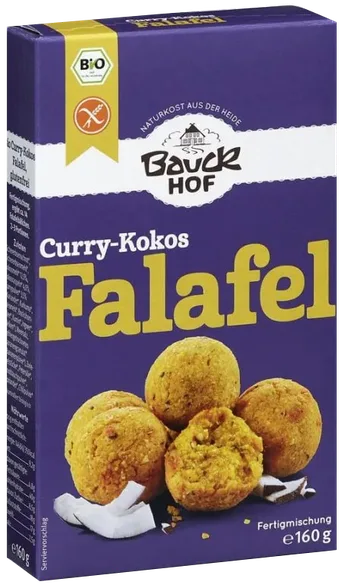 Bauck Hof Kokoss,karijs, falafel bumbiņas maisījums, 160 g