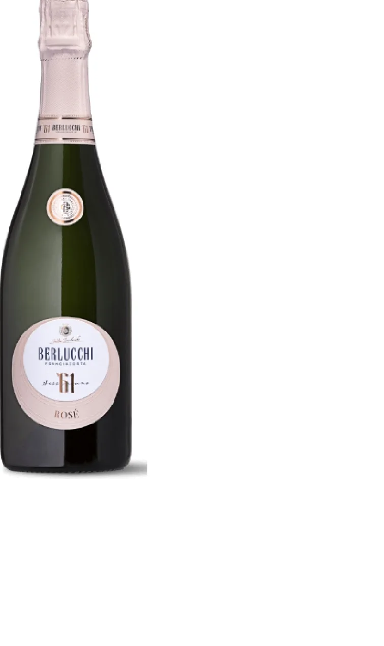 Dzirkstošais vīns berlucchi 61 franciacorta rosé demi, brut, 12,5%, 0,375 l