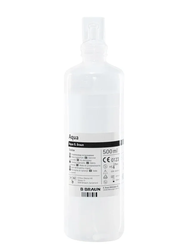 Šķīdums skalošanai aqua B.braun ecolav, 500 ml