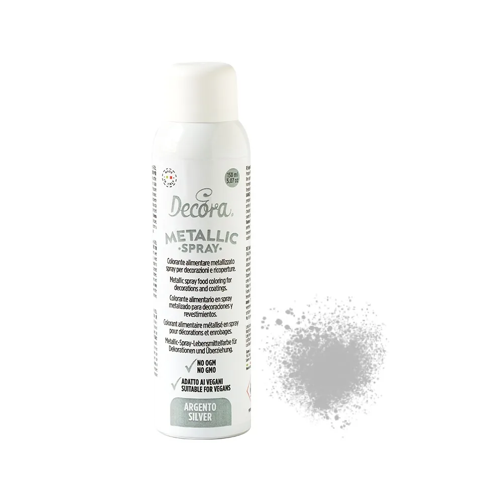 IZSMIDZINĀMA METĀLISKA KRĀSVIELA DECORA SILVER, 150ML