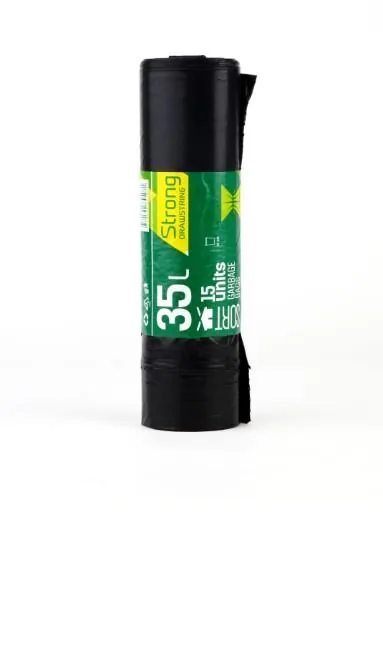 ATKRITUMU MAISI SORTEX, MELNI, AR AUKLU, 35L, 30MK, 15GAB