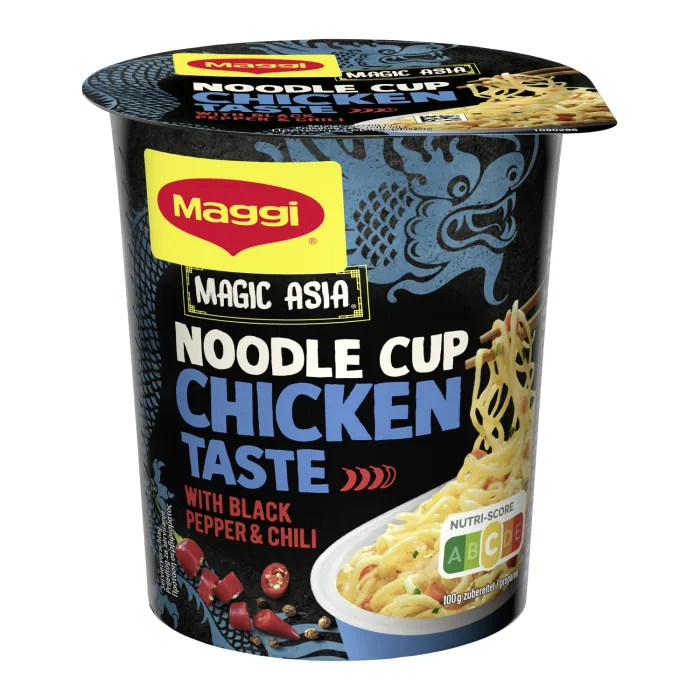 ĀTRI PAGATAVOJAMĀS NŪDELES MAGGI AR PIKANTU VISTAS GAĻAS GARŠU 63G