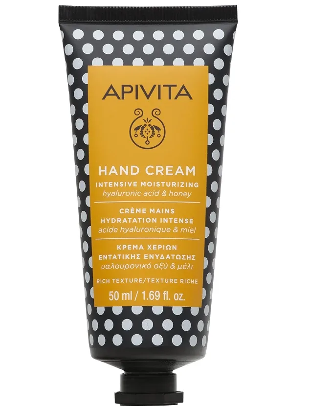 Apivita intensīvi mitrinošs roku krēms ar bagātīgu tekstūru ar hialuronskābi un medu, 50 ml