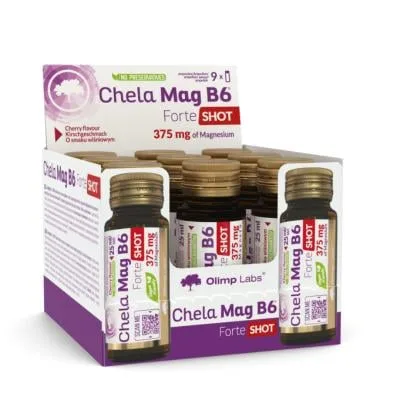 Olimplabs Chela-Mag B6 Forte Shot ķiršu garša 25 ml N9