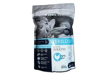 SAUSĀ KAĶU BARĪBA ARDOUR STERILIZ. 800G