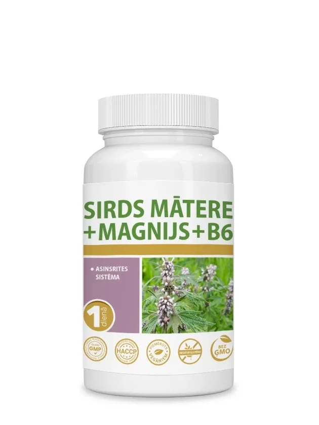 Sirds mātere + magnijs + B6 tabletes, 30 gb.