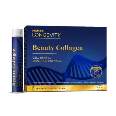 Walmark longevity beauty collagen shots šķidrums 25 ml N14