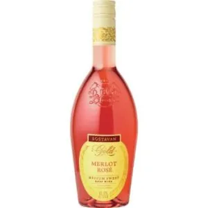 Розовое вино Bostavan Gold Merlot, 12,5%, 0,75 л