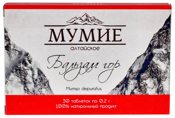 Mumijo Altajas 0,2 g tabletes, 30 gab.