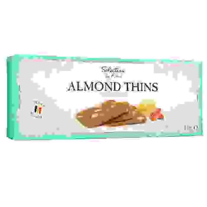 MANDEĻU SVIESTA CEPUMI SELECTION BY RIMI ALMOND THINS 100G