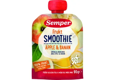 SMŪTIJS SEMPER ĀBOLU BANĀNU 6+ 90G