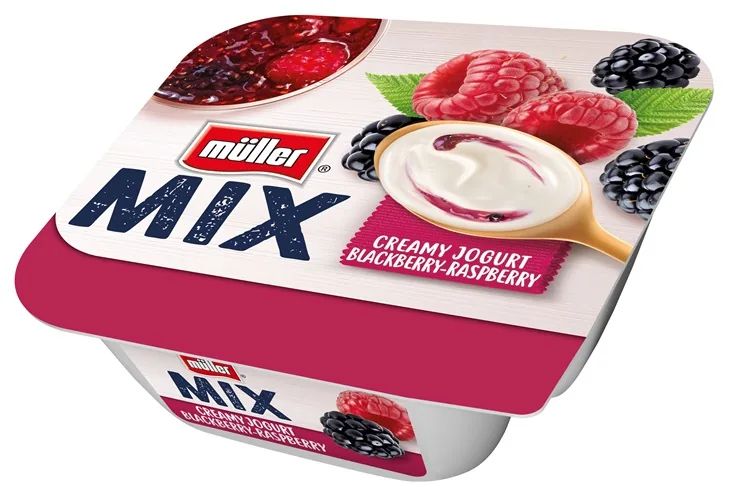 JOGURTS MÜLLER MIX KAZEŅU-AVEŅU 3,6%, 130G