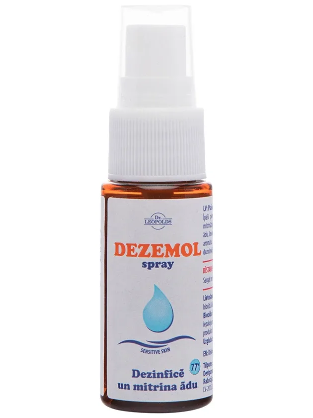 Dr.Leopolds Dezemol Sprejs dezinficē un mitrina ādu, 20 ml