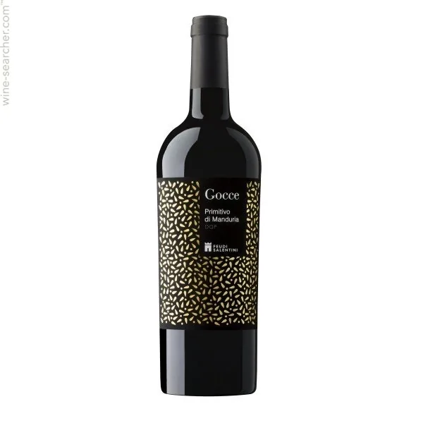 Красное вино 125 Gocce Primitivo di Manduria DOP, сухое, 14,5%, 0,75 л